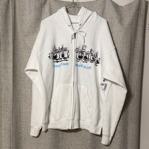 LG Disney Nemo MINE MINE MINE MINE White Zip-Up Hoodie